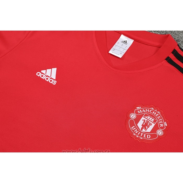 Chandal del Manchester United Manga Corta 2022-2023 Rojo - Pantalon Corto